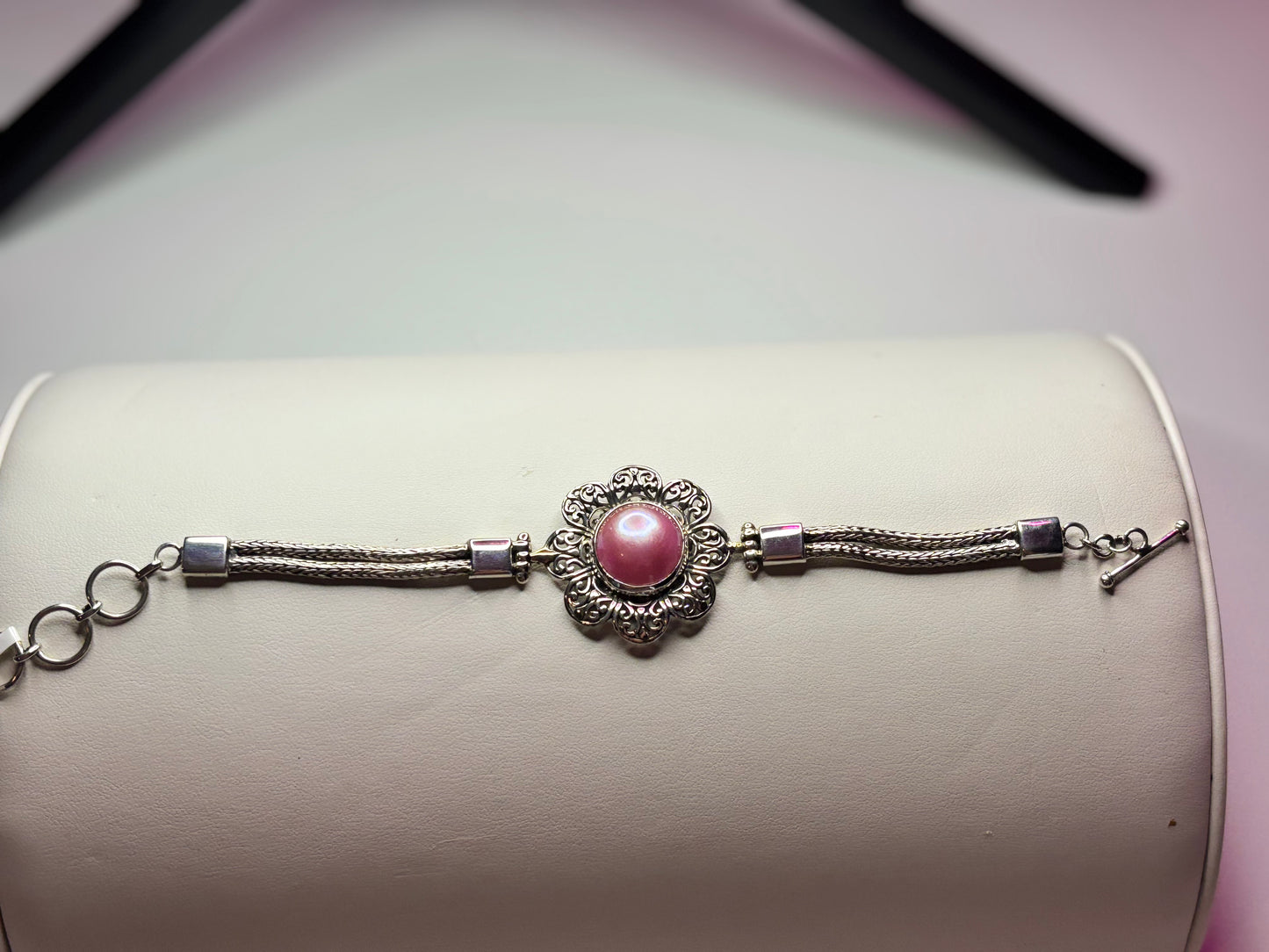 Bali Pink Pearl Bracelet