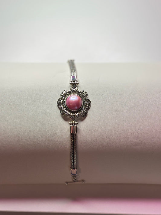 Bali Pink Pearl Bracelet